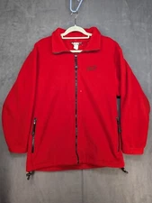 H.P. Fleece Health-Pak Fleece Full Zip Jacket Red Size Small