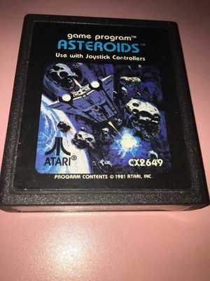 Spiel Programm Asteroids CX-2649 1981 Atari Vintage Selten Video Patrone Space