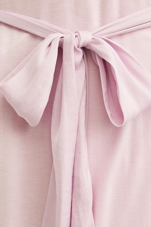 Josie Women's Satin-Trimmed Robe, Purple, Small - Image 3 of 3