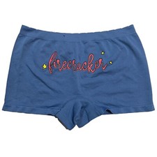 NWT TORRID Boyshort Pantie Underwear Sz 0X Blue FIRECRACKER