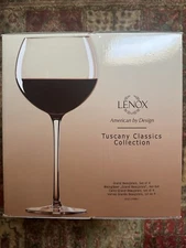 Lennox Tuscany Classics Collection Set Of 4!Wine Glasses Grand Beaujolais