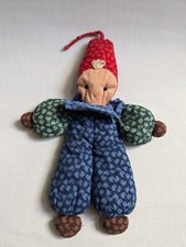 Sigikid Stoffpuppe Wichtel Zipfelmütze Stoff Puppe Stofftier Vintage Plüsch