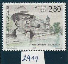 1994 France Timbre Neuf ** N° 2911 Georges Simenon