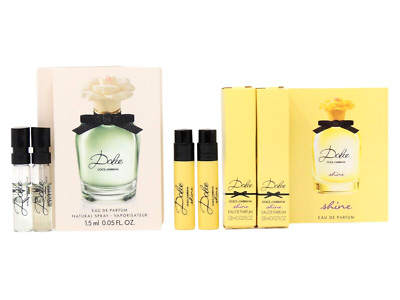 D&G DOLCE & GABBANA DOLCE EDP SHINE EDP 1.5ml/.8ml x 2 EACH PERFUME SAMPLES