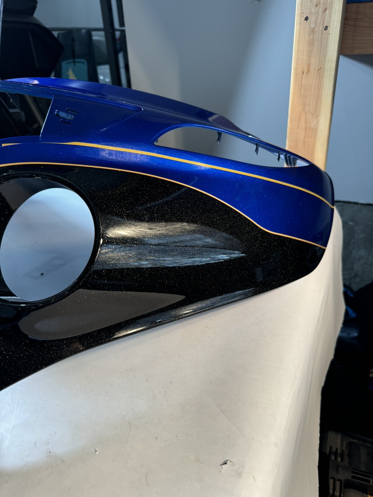 Indian Roadmaster Front Fairing Cover Blue Candy With Black Crystal 5439882-1674