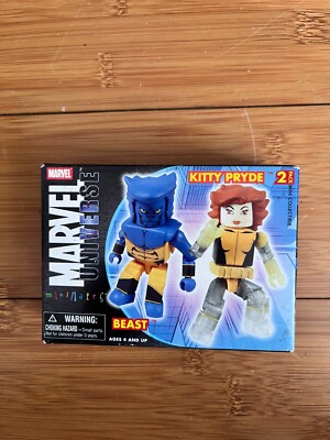 BNIB MARVEL UNIVERSE MINIMATES SERIES KITTY PRYDE & BEAST MINI SPIELFIGUREN SET