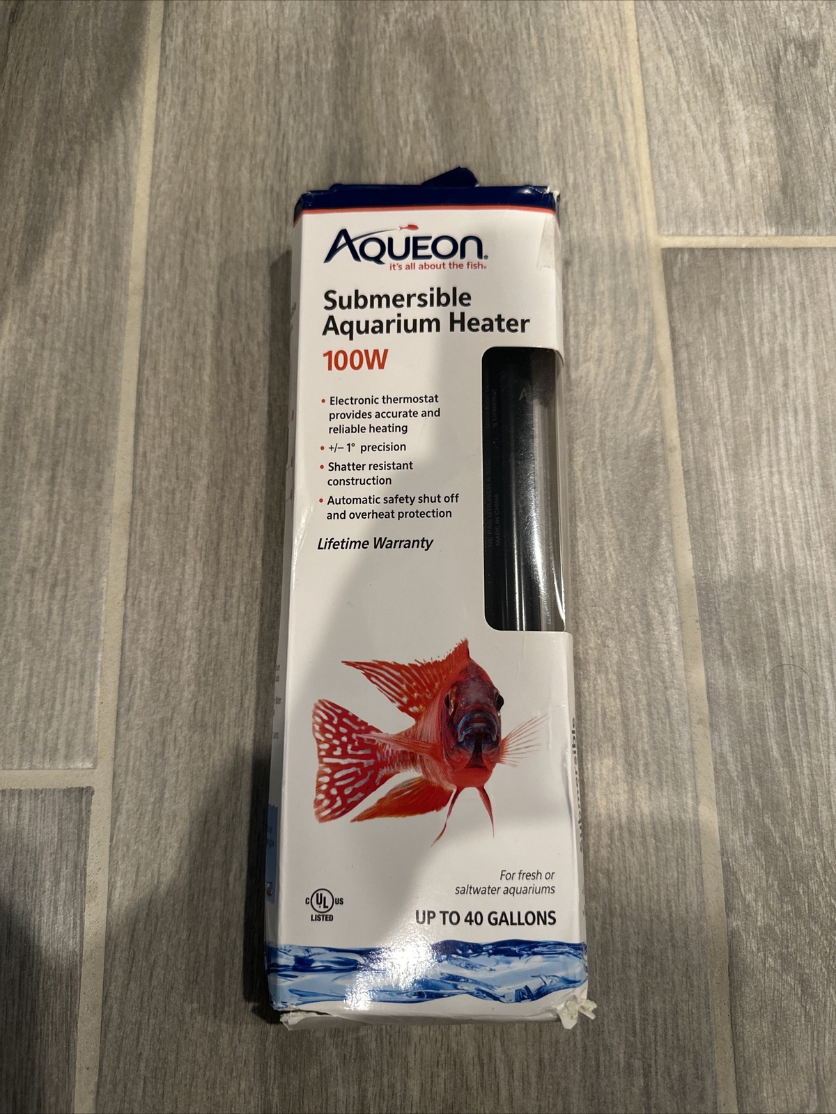 Aqueon Submersible Aquarium Heater 100W Up to 40 GAL eBay