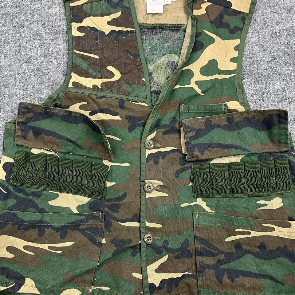 Vintage Game Winner Vest Mens Small Camouflage Hunting Shooting Game Camp - Image 2 of 4