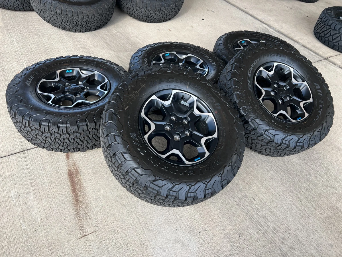 17" Jeep Wrangler EV 4XE Rubicon OEM wheels rims 96832 Gladiator 2023  NEW | eBay