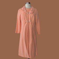 Vintage 60s Mod 2 Piece Dress Jacket Set