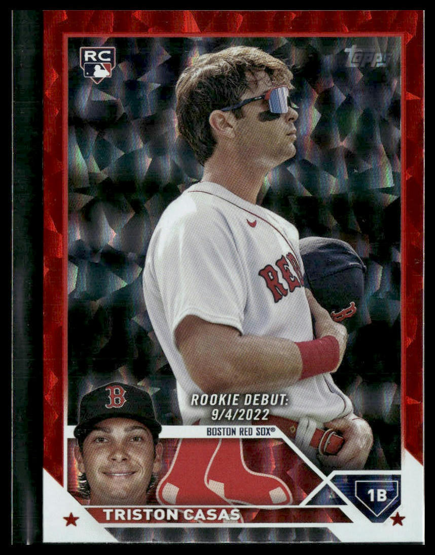 2023 Topps Update #US221 Triston Casas Red Foil #/199 Boston Red Sox