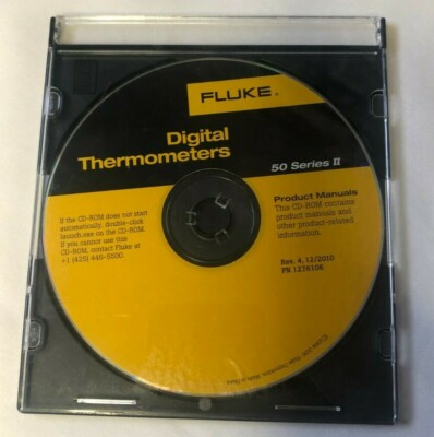 Fluke  50 Series Genuine Fluke 50 II digital Thermometers cd disc only 