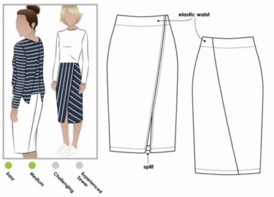 Style Arc Schnittmuster Taylor Rock Damen Größen 18-30