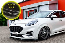 Spoilerschwert Frontspoiler  aus ABS für Ford Puma JSK mit ST-Line Carbon Optik