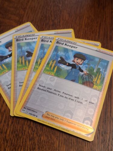 4x Pokemon - Bird Keeper - 159/189 - Reverse Holo Foil - Playset - Picture 1 of 1