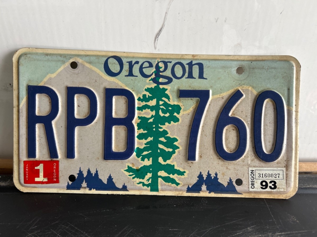 アンティーク雑貨 1993   Plate Vintage 1993 Oregon License Plate | eBay
