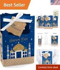 Premium Ramadan Favor Boxes with Satin Finish - 12 Count Eid Party Essentials