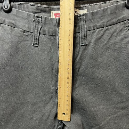 Levi 505 Straight Leg 16 Regular 28x28 Gray Boys Jeans - Picture 3 of 9