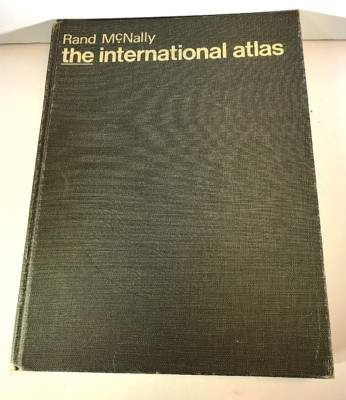 Rand McNally The International Atlas 1969 French, English, German & Spanish Vtg