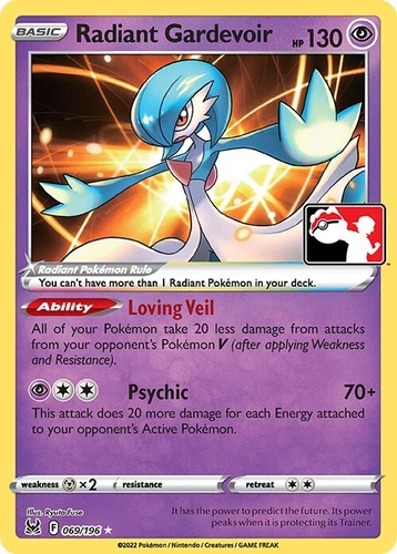 Radiant Gardevoir 069/196 Prize Pack Series Cards