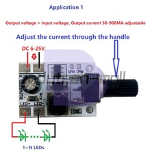 DC 6-24V 20W Adjustable Brightness LED Driver PWM Controller DC-DC Step-down NEW