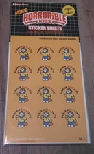 Scratch sniff sticker pack MIP Horrorible Kids Masked Michael Pumpkin Spice Latt