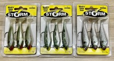 Storm (Lot Of 3) Original WildEye Swim Shad Pre-Rigged Swimbaits, Free Shipping!