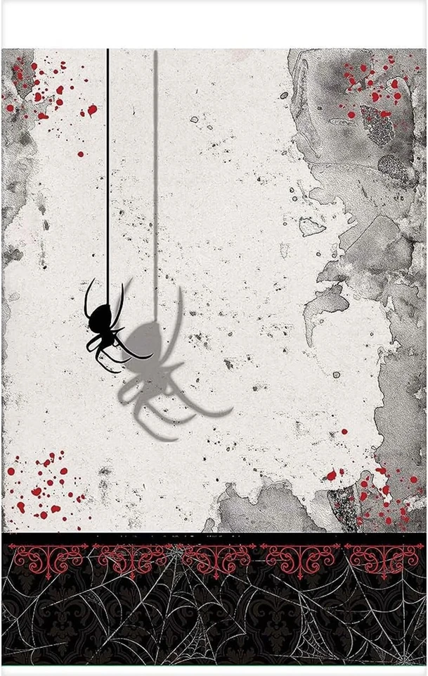 Mantel plástico araña fiesta Halloween mantel cena picnic 54" x 102" Foto 3 de 3