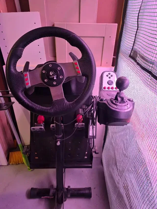 logitech g27 racing steering wheel w/out cockpit | eBay