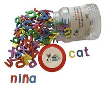 Foam Magnetic Spanish And English Letters, Al...
