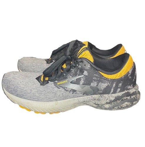 Brooks Pittsburgh Marathon 2019 Launch 6 Mens Running Shoes Black Gold Sz 6.5 - Picture 5 of 7