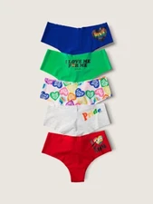Victoria Secret PINK 5-PACK NO-SHOW CHEEKSTER UNDERWEAR VS all sizes PRIDE Month