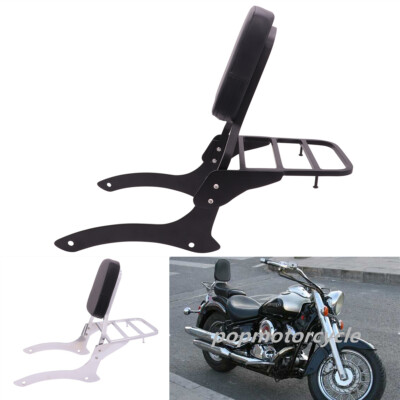 Backrest Sissy Bar Luggage Rack for Yamaha V Star Dragstar DS XVS 1100 Custom  