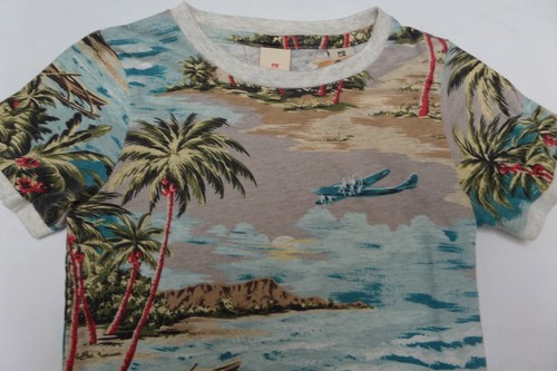 NWT Scotch Shrunk Palm tree all over short sleeve t-shirt multi age 4 years - Picture 2 of 6