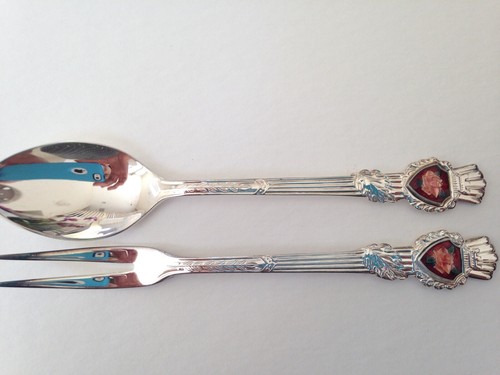 Vintage Linden Handarbeit Celine Silber Cloisonne Rosengriff Besteck Set Japan - Bild 3 von 9