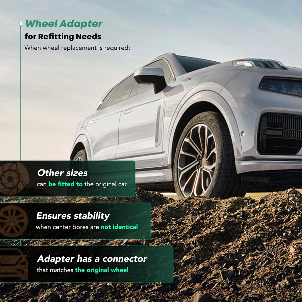 Колесные адаптеры 4 шт. 5 x 5 дюймов на 5 x 4,75 дюйма 12x1,5 78,3 мм 1,5 дюйма для Chevrolet Buick - Изображение 4 из 4