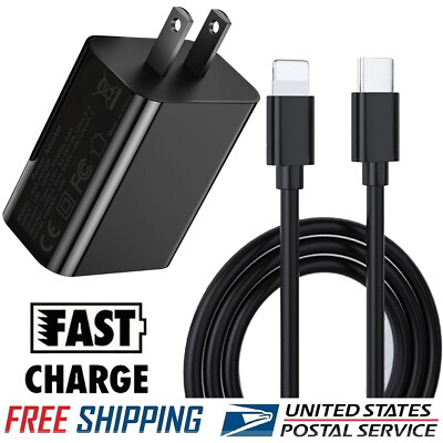 Charging Cable Super Fast Wall Charger Adapter For Apple iPhone