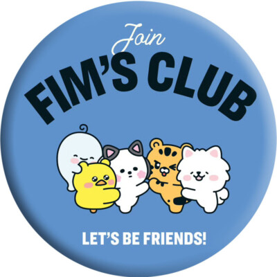 Kpop LE SSERAFIM FIM'S CLUB Chest Pins Round Badge Cartoon Cute | eBay