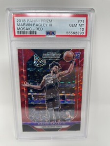 2018-19 Panini Prizm Mosaic Red MARVIN BAGLEY III RC Rookie Card PSA 10 POP 12