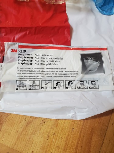 Cubiertas de materiales peligrosos DuPont Tychem F TF169T, ajuste respirador L W gafas y máscara - Imagen 14 de 14