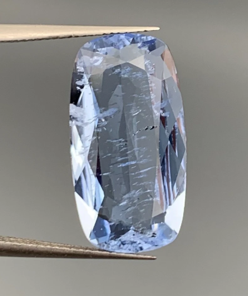 7.55ct natural aquamairine step coushion cut from pakistan - Image 2 of 4