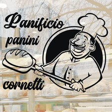 L397 Decalart 1 Adesivo per Panificio panini cornetti panetteria forno bottega