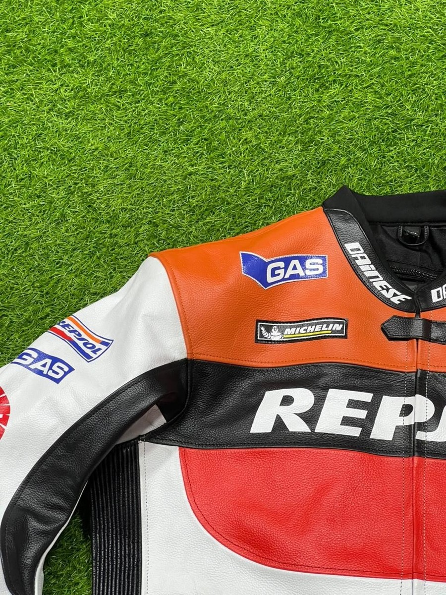 美品✴︎HONDA REPSOLバイクウェア秋冬 VINTAGE REPSOL HONDA RACING Leather Motorcycle Jacket DAINESE