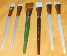 Lote de 6 NUEVOS Pinceles Artista Acrílico Mango Corto Donna Dewberry MIRAR
