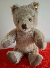STEIFF Vintage 50er Jahre Teddybär KNOPF IM OHR voll verbunden Mohair 9 cm