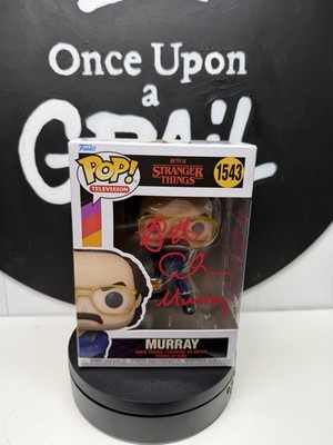 Funko POP Vinyl - Stranger Things - Murray #1543 - Signed Brett Gelman ACOA COA