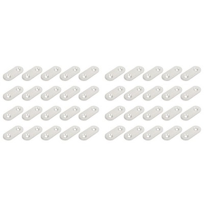 Stainless Piastre Di Fissaggio Rettilinee Piatte In Acciaio 40mm 40Pz stainless-piastre-di-fissaggio-rettilinee-piatte-in-acciaio-40mm-40pz