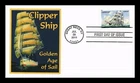 US COVER MERCHANT MARINE CLIPPER SHIP FIRST DAY ISSUE FLEETWOOD