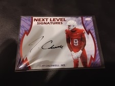 Jeff Caldwell 2026 SAGE HIGH ROOKIE AUTO Next Level Signatures KC CHIEFS