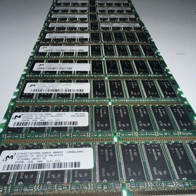       Micron 256MB DDR 400 PC133 ECC SDRAM 168-Pin DIMM CL3 Memory